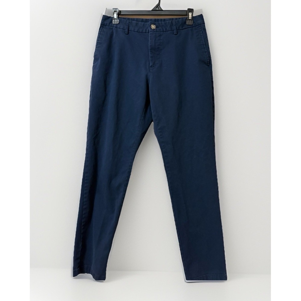 Old Navy Men's Navy Blue Athletic Straight Pants 30 Waist Cotton Spandex Stretch